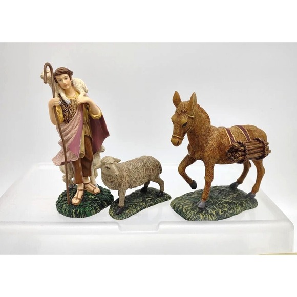 Thomas Kinkade Hawthorne Village Nativity 15 Piece Set 2007 Christmas Holiday - Picture 5 of 14